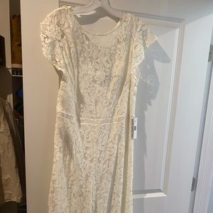 Donna Ricco Lace Ivory Jumper